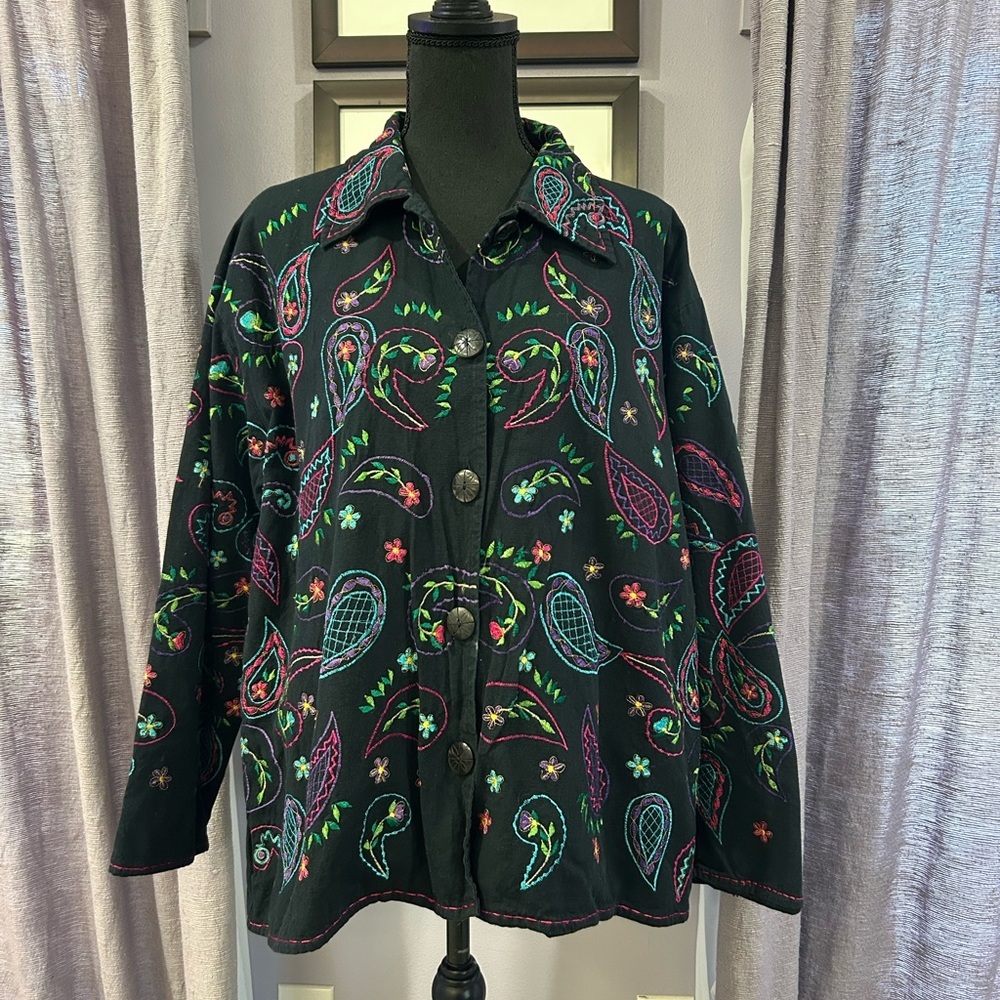 Vintage Units Woman Embroidered Jacket